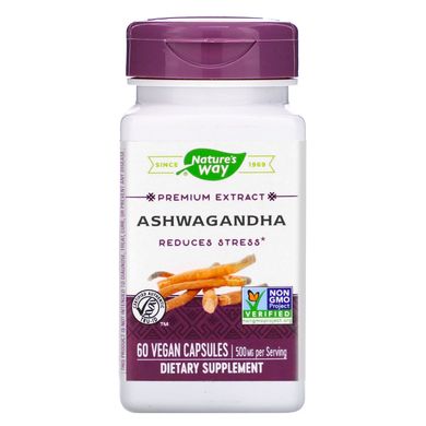 Ашвагандха Nature's Way (Ashwagandha) 500 мг 60 капсул