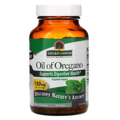 Масло орегано Nature's Answer (Oil of Oregano) 150 мг 90 капсул