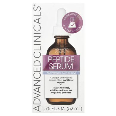 Пептидная сыворотка, Peptide Serum, Advanced Clinicals, 52 мл купить в Киеве и Украине