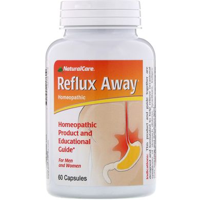 Рефлюкс-аут (для шлунка), Reflux-Away, Natural Care, 60 капсул