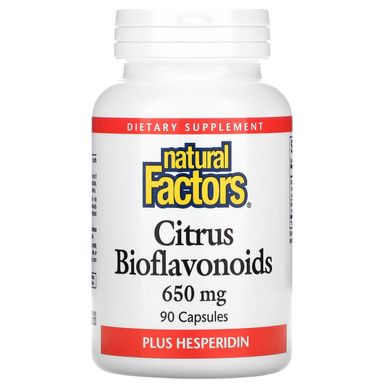 Цитрусові біофлавоноїди, Natural Factors, 650 мг, 90 капсул