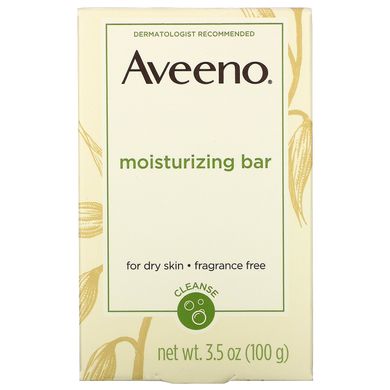 Зволожуючий засіб без запаху мило з вівсом Aveeno (Moisturizing Bar Active Naturals) 100 г