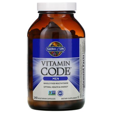 Вітаміни для чоловіків Garden of Life (Vitamin Code) 240 капсул