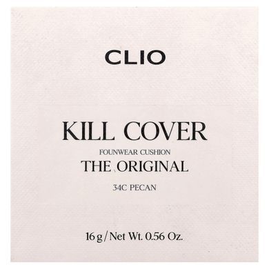 Clio, Kill Cover, Founwear Cushion, The Original, 34C Pecan, 0.56 oz (16 g)