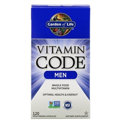 Вітаміни для чоловіків Garden of Life (Vitamin Code) 120 капсул