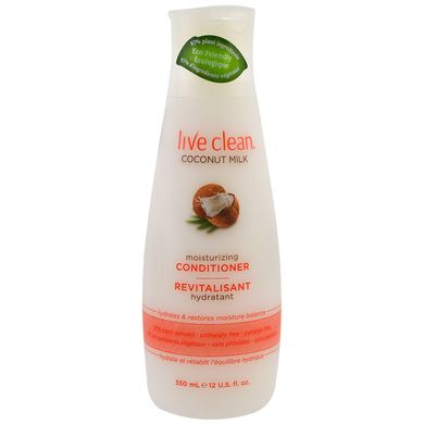 Кондиционер для волос Live Clean (Conditioner Coconut Milk) с кокосовым молоком 350 мл купить в Киеве и Украине