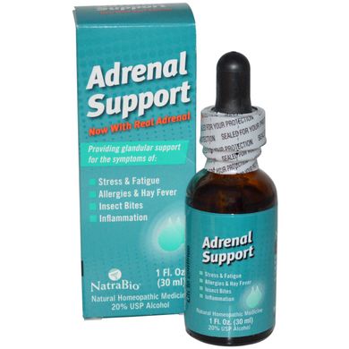 Підтримка наднирників NatraBio (Adrenal Support) 30 мл