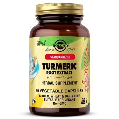 Екстракт кореня куркуми Solgar (Turmeric Root Extract) 400 мг 60 капсул