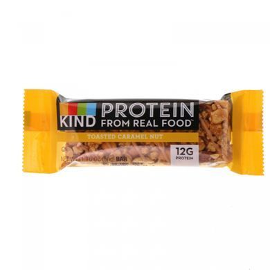 Протеїнові батончики, Смажена карамель і горіх, KIND Bars, 12 баточніков, 1,76 унц (50 г) кожен