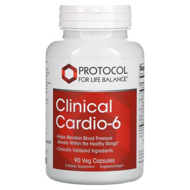 Protocol for Life Balance, Clinical Cardio-6, 90 рослинних капсул