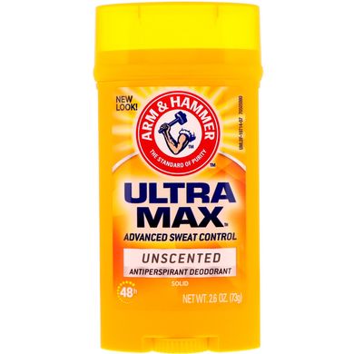 UltraMax, твердий дезодорант для чоловіків, без запаху, Arm,Hammer, 2,6 унції (73 г)