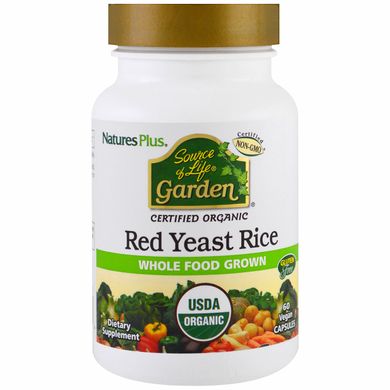 Красный дрожжевой рис Natures Plus (Red Yeast Rice) 600 мг 60 капсул купить в Киеве и Украине