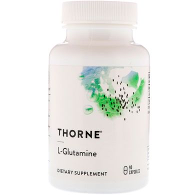Глютамін Thorne Research (L-Glutamine) 500 мг 90 капсул