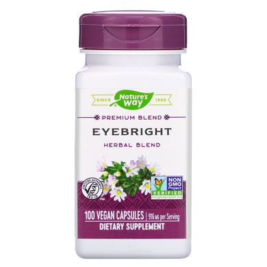 Очанка трав'яна суміш для очей Nature's Way (Eyebright) 916 мг 100 капсул