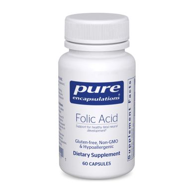 Фолієва кислота Pure Encapsulations (Folic Acid) 60 капсул