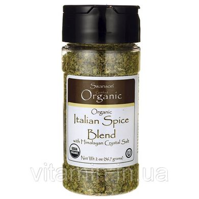 Органічна італійська суміш спецій, Organic Italian Spice Blend, Swanson, 91 г