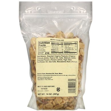 Кето-закуска, Keto Snack Mix, Bergin Fruit and Nut Company, 397 г купить в Киеве и Украине
