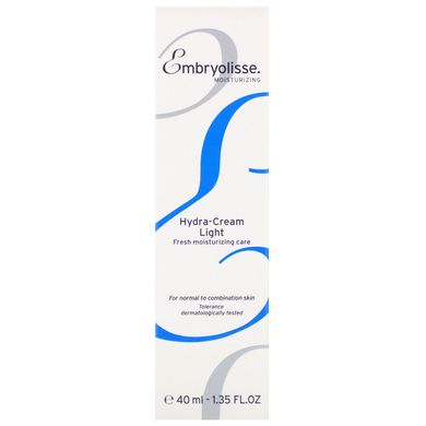 Embryolisse, Hydra-Cream Light, Fresh Moisturizing Care, 1.35 fl oz (40 ml)