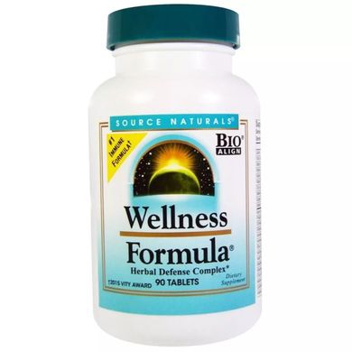 Захисний імунний комплекс трав Source Naturals (Wellness Formula) 90 таблеток