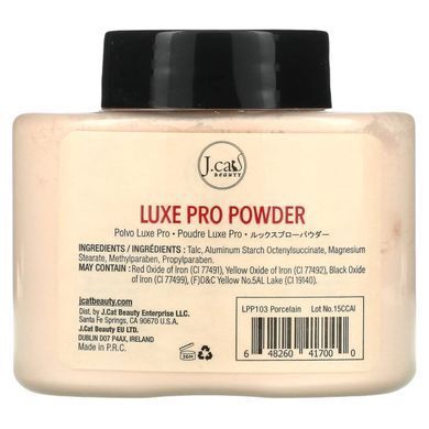 Профессиональная пудра для лица, оттенок LPP103 &laquo;Фарфор&raquo;, J.Cat Beauty, 42 г купить в Киеве и Украине