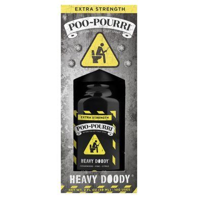 Poo-Pourri, Before-You-Go&reg; Toilet Spray, Heavy Doody&reg;, Cedarwood, Pine, Citrus, 2 fl oz (59 ml)