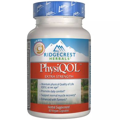 Комплекс для ліквідації хронічної втоми RidgeCrest Herbals (PhysiQOL) 60 гелевих капсул