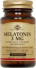 Мелатонін Solgar (Melatonin) 3 мг 60 таблеток