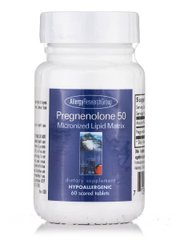 Прегненолон 50 мікронізована матриця ліпідів Pregnenolone 50 Micronized Lipid Matrix, Allergy Research Group, 60 таблеток