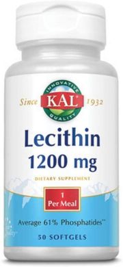 Лецитин KAL (Lecithin) 1200 мг 50 гелевих капсул