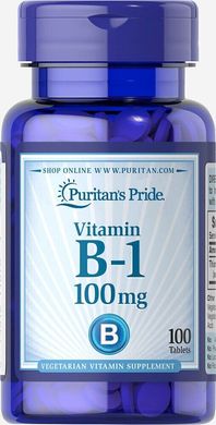 Вітамін В1 Puritan's Pride (Vitamin B-1) 100 мг 100 таблеток