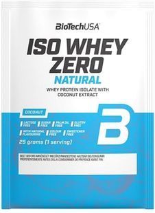 Протеїн Iso Whey Zero Natural BioTech 25 г Кокос