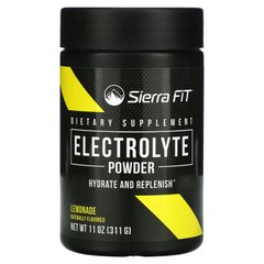 Електролітний порошок, 0 калорій, лимонад, Electrolyte Powder, 0 Calories, Lemonade, Sierra Fit, 299 г