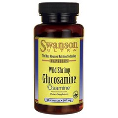 Глюкозамін диких креветок, Wild Shrimp Glucosamine, Swanson, 500 мг, 90 капсул