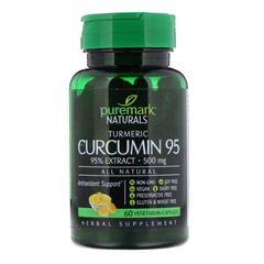 Куркумин95, Curcumin 95, 500 мг, PureMark Naturals, 60 вегетарианских капсул купить в Киеве и Украине
