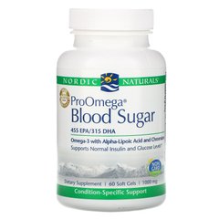 ПроОмега для рівня глюкози в крові Nordic Naturals (ProOmega Blood Sugar) 60 капсул