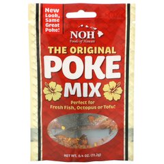 Ідеально підходить для свіжої риби, восьминога або тофу, The Original Poke Mix, NOH Foods of Hawaii, 11,2 г