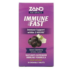 Підтримка імунітету, Immune Fast, солодка бузина, Zand, 30 жувальних таблеток