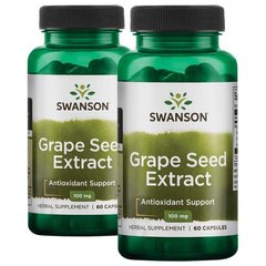 Екстракт виноградних кісточок, Grape Seed Extract, Swanson, 100 мг 120 капсул