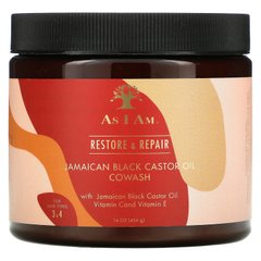 As I Am, Restore & Repair, Ямайська чорна рицинова олія з коров'ячого молока з ямайською чорною рицинова олією, вітаміном C і вітаміном E, 16 рідких унцій (454 г)