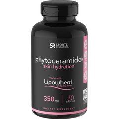 Фітокераміди, Phytoceramides Lipowheat®, Sports Research, 30 капсул