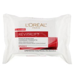 Очищаючі серветки для зняття макіяжу Revitalift, L'Oreal, 30 вологих серветок