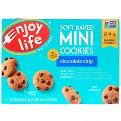 М'які печеньки, м'яке шоколадне печиво, Enjoy Life Foods, 6 упаковок з снеки, кожна по 1 унції (28 г)