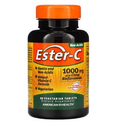 Естер-C, American Health, 1000 мг, 90 рослинних таблеток