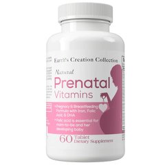 Пренатальные мультивитамины Earth`s Creation (Prenatal Vitamin) 60 таблеток купить в Киеве и Украине