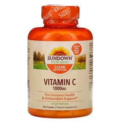 Витамин С Sundown Naturals (Vitamin C) 1000 мг 300 капсул купить в Киеве и Украине