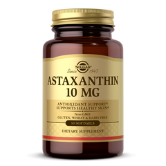 Астаксантин Solgar (Astaxanthin) 10 мг 30 мягких гелевых капсул купить в Киеве и Украине