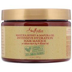 Інтенсивна зволожуюча маска для волосся, Manuka Honey & Mafura Oil, SheaMoisture, 340 г