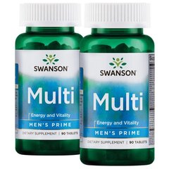 Мультивітаміни для чоловіків, Multi Men's Prime, Swanson, 180 таблеток