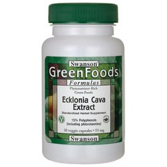 Еклона Еква Кава, Ecklonia Cava Extract, Swanson, 53 мг, 30 капсул