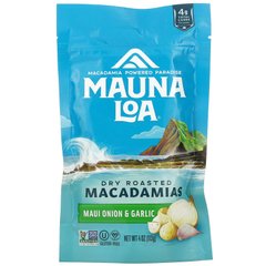 Mauna Loa, Сухі смажені макадамії, цибуля та часник Мауї, 4 унції (113 г)